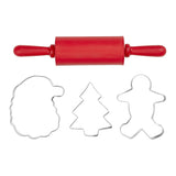 Tala Christmas Mini Baking Set - Cutters and Rolling Pin