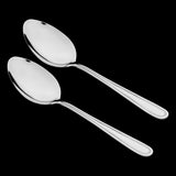 Tala Serving Spoons Set of 2 Stainless Steel Serving Spoons with Beaded-Edge Design
