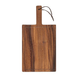 Tala Small Chunky Handled Board w Groove in Lacquered Acacia 350x180x20mm