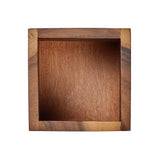 Tala Small Square Storage / Display Box in Lacquered Acacia - 100x100x100mm