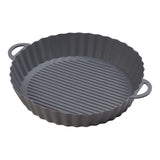 Chef Aid Round Air-Fryer Liner 21cm Dia.X 4cm Grooved Base for Increased Air-Flow Easy Cleaning