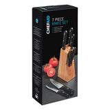 The Chef Aid Knife Block is a 7-Piece Set