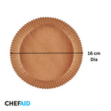 Chef Aid Round Paper Air-Fryer Liners Pack of 40