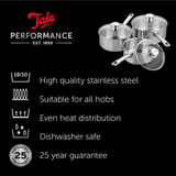 Tala Performance Classic 3 Piece Cookware Set 16cm 18cm 20cm