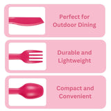 Tala Picnic Cutlery Set - Raspberry
