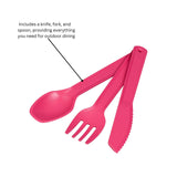 Tala Picnic Cutlery Set - Raspberry
