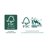 Tala Ribbed Glass Storage Jar with Acacia Lid 990ml