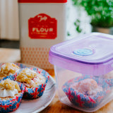 Tala Push & Push Food Storage Container with date dial and steam release 1250ml