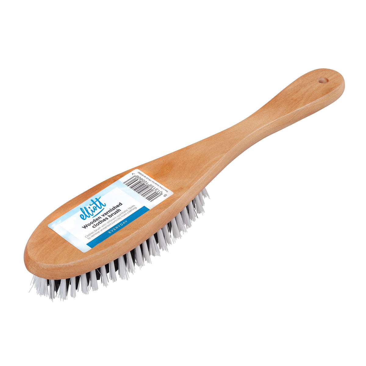 Clothes & Upholstery Brush - Easy Hold Wooden Handle