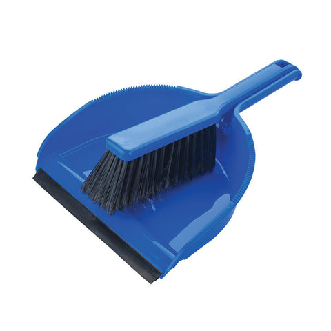 Elliott Blue Dustpan & Brush Stiff Fibres
