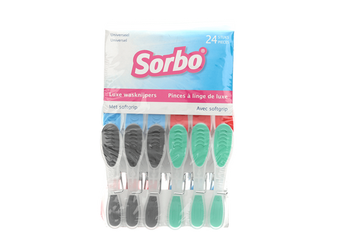 Sorbo 24 Pack Plastic Clothes Pegs