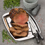 Tala Performance Stainless steel Carving Tray 35.5 x 25cm with 5 spikes