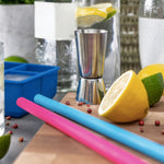 4 Silicone Straws with Brush