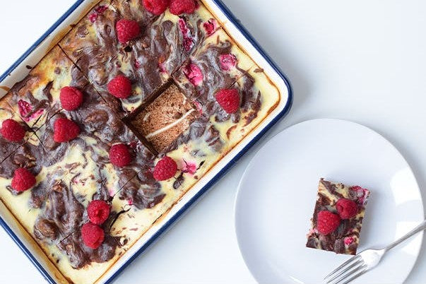 Chocolate Cheesecake and Raspberry Brownies
