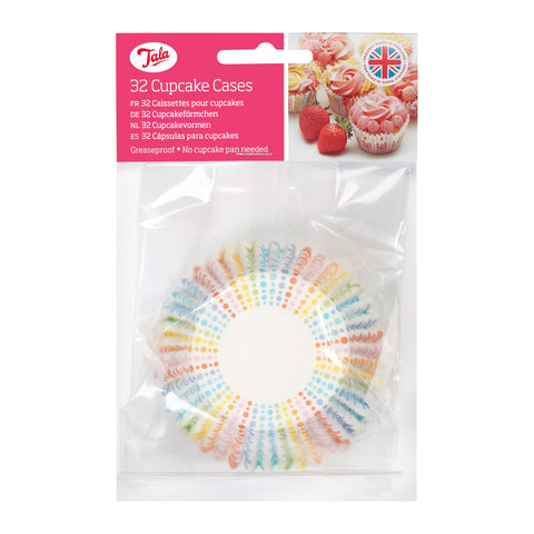 Tala 32 Rainbow Dots Cupcake Cases