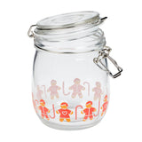 Tala Xmas 750ml Gingerbread Glass Jar with stainless steel clip and silicone sea