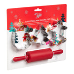 Tala Christmas Mini Baking Set - Cutters and Rolling Pin