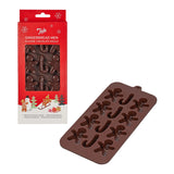 Tala Silicone Christmas Chocolate Moulds - Gingerbread Men & Candy Canes