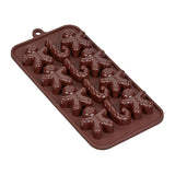 Tala Silicone Christmas Chocolate Moulds - Gingerbread Men & Candy Canes