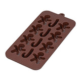 Tala Silicone Christmas Chocolate Moulds - Gingerbread Men & Candy Canes