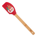 Tala Xmas Tobogganing Gingerbread Man Silicone Spatula with bamboo handle