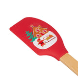 Tala Xmas Tobogganing Gingerbread Man Silicone Spatula with bamboo handle