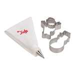 Tala Icing bag set with Snowman and Father Christmas cutters