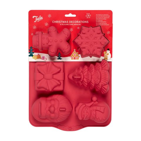 Tala Silicone 6 holes Christmas cake mold