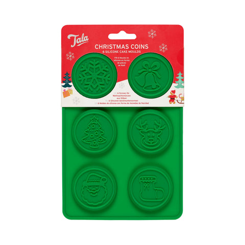 Tala Silicone 6 holes Christmas cookie mould