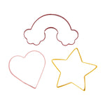 Tala Love Cutter Set- Yellow Star Red Rainbow Pink Heart Cutters