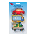 Tala All Aboard Cutter Set - Red Car Yellow Truck Blue Train