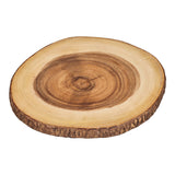 Tala Large Round Board w Bark Edges in Natural Acacia