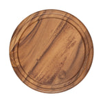 Tala Round Board w Groove in Lacquered Acacia