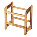 Tala Medium Display Rack w 2 Medium Plain Crates in Natural Acacia