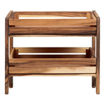 Tala Large Display Rack w 2 Large Plain Crates in Natural Acacia