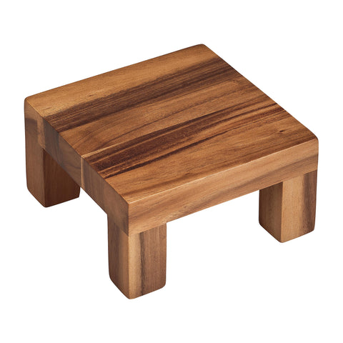 Tala Small Square Display Block in Lacquered Acacia