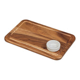 Tala Medium Serving Board w Groove & Recess in Lacquered Acacia