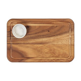 Tala Medium Serving Board w Groove & Recess in Lacquered Acacia