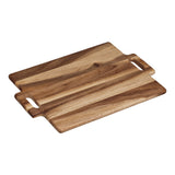 Tala Double Handled Square Board in Natural Acacia