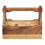 Tala 4 Compartment Table Caddy in Natural Acacia