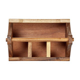 Tala 4 Compartment Table Caddy in Natural Acacia