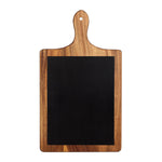 Tala Large Paddle Chalk Board w Stand in Lacquered Acacia