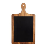 Tala Large Paddle Chalk Board w Stand in Lacquered Acacia