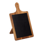 Tala Large Paddle Chalk Board w Stand in Lacquered Acacia