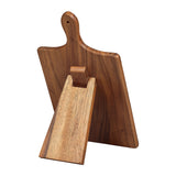 Tala Large Paddle Chalk Board w Stand in Lacquered Acacia