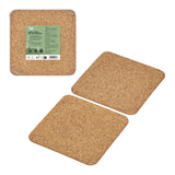 Tala FSCMIX Set of 2 Square Cork Hot Pot Stands