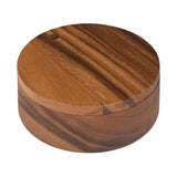 Tala Lacquered Acacia Salt& Pepper Pinch Pot w Magnet to close 125x125x55mm