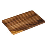 Tala Lacquered Acacia Crumb Catcher Bread Board w Grooves 400x260x20mm