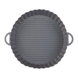 Chef Aid Round Air-Fryer Liner 21cm Dia.X 4cm Grooved Base for Increased Air-Flow Easy Cleaning