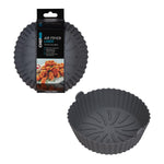 Chef Aid Round Air-Fryer Liner 21cm Dia.X 4cm Grooved Base for Increased Air-Flow Easy Cleaning